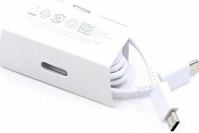 Samsung USB 2.0 Cable USB-C male - USB-C 25W Λευκό 1m EP-DN980BWE Bulk