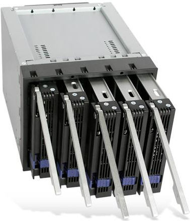 Icy Dock FatCage Πλαίσιο Για Σκληρούς Δίσκους Backplane IcyDock 5x8,9cm SATAI-III in 3x5,25" Μαύρο MB155SP-B