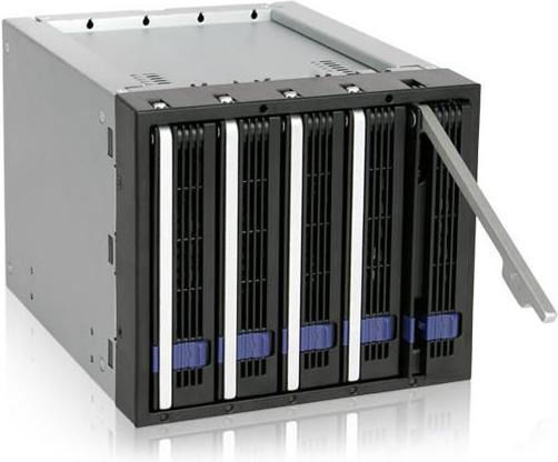 Icy Dock FatCage Πλαίσιο Για Σκληρούς Δίσκους Backplane IcyDock 5x8,9cm SATAI-III in 3x5,25" Μαύρο MB155SP-B