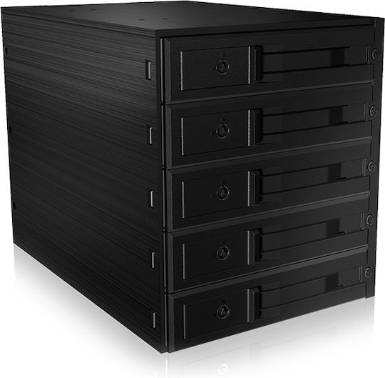 Icy Box Πλαίσιο Για Σκληρούς Δίσκους Backplane IcyBox 5x3,5" SATA/SAS HDD/SSD to 3x 5,25 Μαύρο (IB-565SSK)