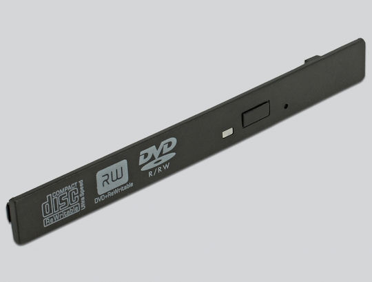 DeLock 42603 External Enclosure for 5.25″ Ultra Slim SATA Drives 9.5 mm to USB Type-A male Μαύρο