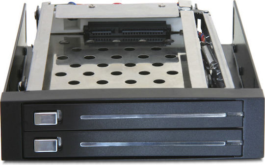 DeLock 3.5″ Mobile Rack for 2 x 2.5″ SATA Μαύρο 47189