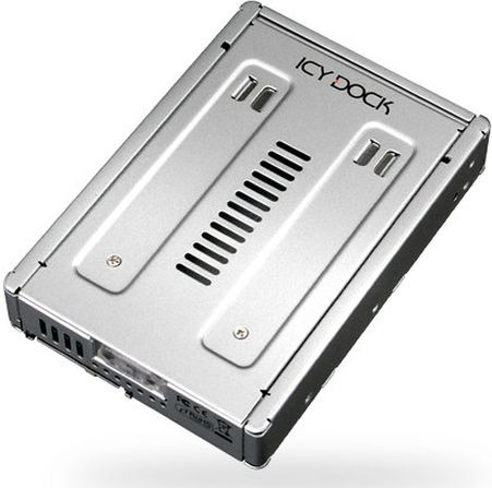 Icy Dock EZConvert PRO Enterprise Full Metal 2.5 to 3.5Inch SAS HDD/SSD Converter/Mounting kit for Internal 3.5Inch Drive Bay Silver (MB982IP-1S-1)