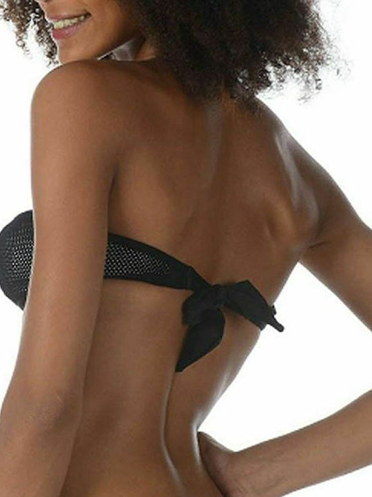 Banana Moon Como Westcoast Strapless Bikini Top Μαύρο