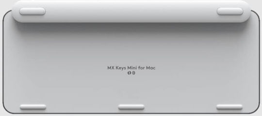 Logitech MX Keys Mini For Mac Ασύρματο Bluetooth Πληκτρολόγιο Αγγλικό US Συμβατό με Mac Pale Gray