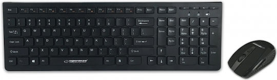 Esperanza EK136 Set Tastatură și Mouse Fără Fir Engleză SUA