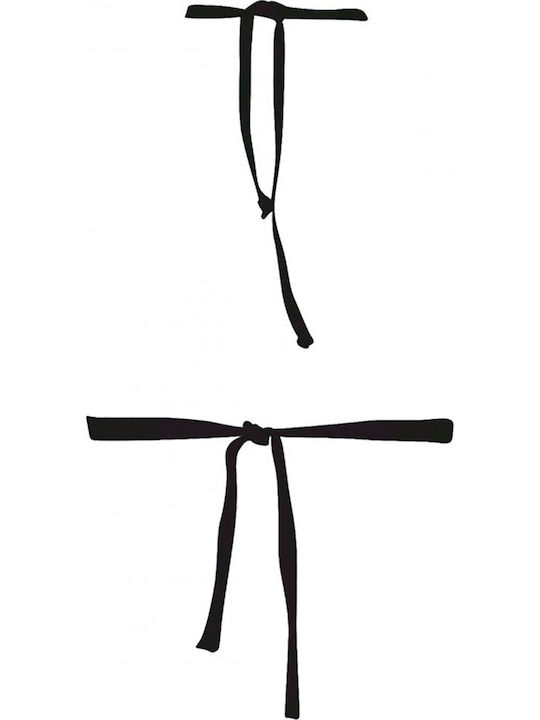 Padded Triangle Bikini Top Solids Black