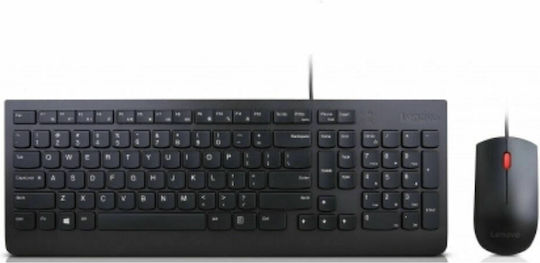 Lenovo Essential Wired Keyboard & Mouse Combo Σετ Πληκτρολόγιο & Ποντίκι Αγγλικό UK