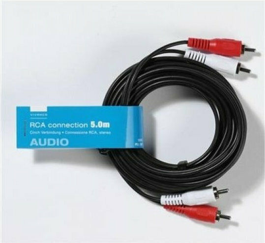 Vivanco Cable RCA male - RCA male 5m 19361