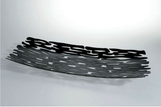 Alessi Rectangular Metallic Decorative Platter ark Black 51x19x5cm