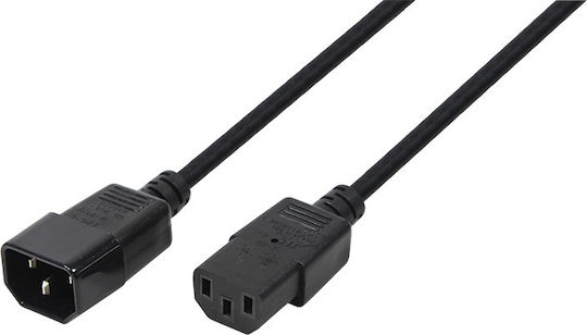 LogiLink IEC C14 - IEC C13 Cable 1.8m Μαύρο CP091