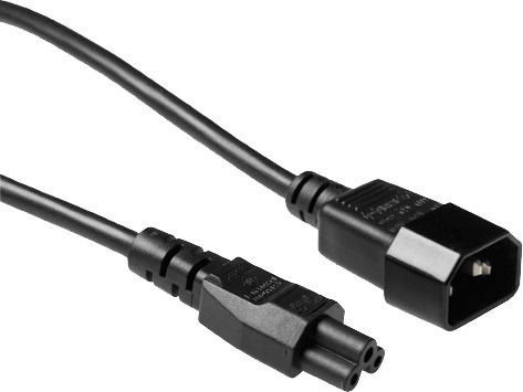 Lindy Extension C5 C14 2m 30341 IEC C14 - IEC C5 Cable 2m Black (30341)