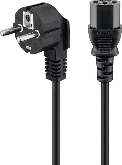 Goobay Schuko - IEC C13 Cable 2m Μαύρο 50077