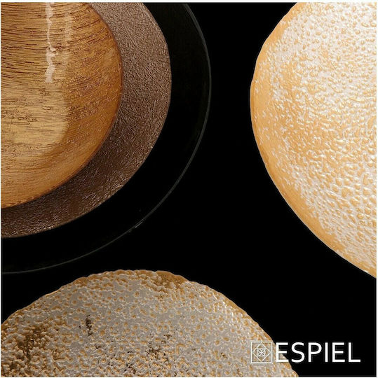 Espiel Oasis Juta Διακοσμητικό Μπωλ Γυάλινο 33cm