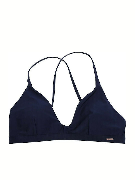Bikini Τριγωνάκι Floral Navy Μπλε