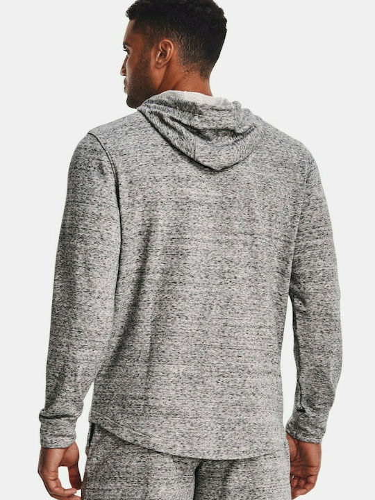 Under Armour Project Rock Terry Herren Sweatshirt mit Kapuze Gray