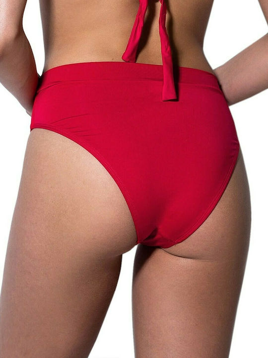 Bluepoint Bikini Slip Hohe Taille Rot