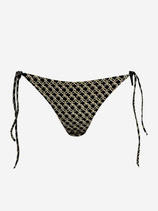 BP-3147 Bikini Slip with Laces Black