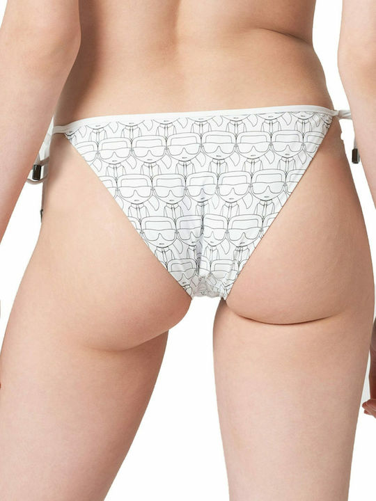 Bikini Brazil with Ties White