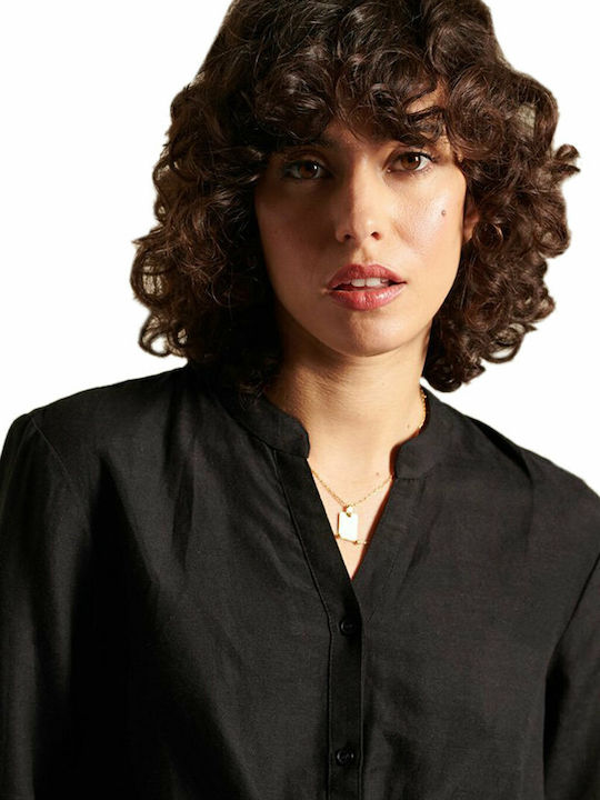 Dana Women's Monochrome Long Sleeve Shirt Black