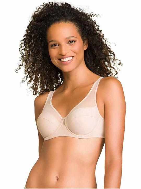 Bra without Padding Underwire Beige