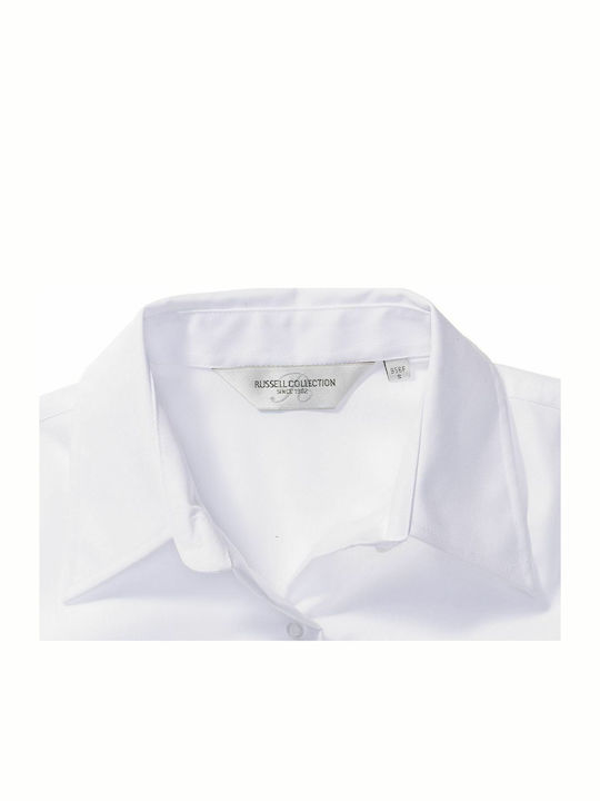 Long Sleeve Women's Cotton Shirt White