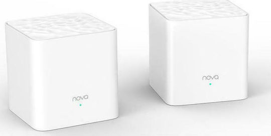 Tenda Nova MW6 WiFi Mesh Network Access Point Wi‑Fi 5 Dual Band (2.4 & 5GHz) σε Τριπλό Kit