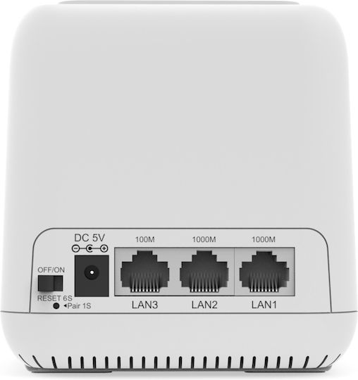 Wavlink Halo Base Pro WiFi-Mesh-Netzwerk Zugriffspunkt Wi‑Fi 5 Dualband (2,4 & 5 GHz) in Einzelner Bausatz