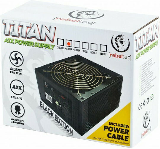 Rebeltec Titan 500W Schwarz Computer-Netzteil Semi-Modular
