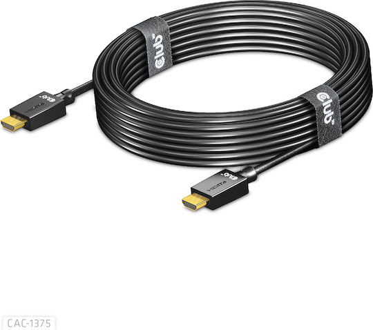 Club3D HDMI 2.1 Ultra High Speed 48Gbps 4K 120Hz HDR VRR Cable HDMI Male - HDMI Male 5m Black