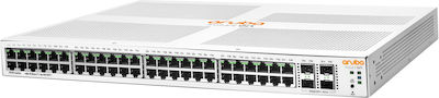 Aruba Instant On 1930 48G Class4 PoE 4SFP/SFP+ Gestionat L2 / L3 PoE+ Switch cu 48 Porturi Gigabit (1Gbps) Ethernet și 4 Porturi SFP