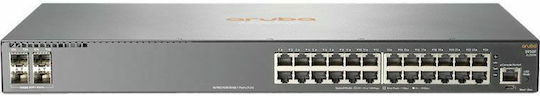 HP Aruba 2930F 24G 4SFP Managed L3 Switch with 24 Gigabit (1Gbps) Ethernet Ports and 4 SFP Ports