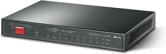 TP-LINK TL-SG1210MP v2 Unverwaltet L2 PoE+ Switch mit 9 Ports Gigabit (1Gbps) Ethernet und 1 SFP Port
