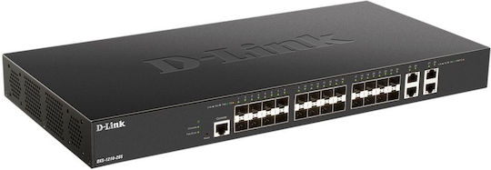 D-Link DXS-1210-28S Gestionat L2 Switch cu 4 Porturi Gigabit (1Gbps) Ethernet și 24 Porturi SFP