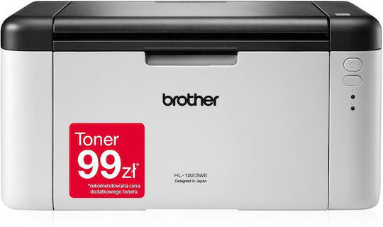 Brother Ασπρόμαυρος Εκτυπωτής Laser με WiFi και Mobile Print HL-1223WE