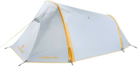 Ferrino Lightent Pro 1 Camping Tent Tunnel White with Double Cloth 4 Seasons for 1 Person Waterproof 3000mm 215x115x80cm