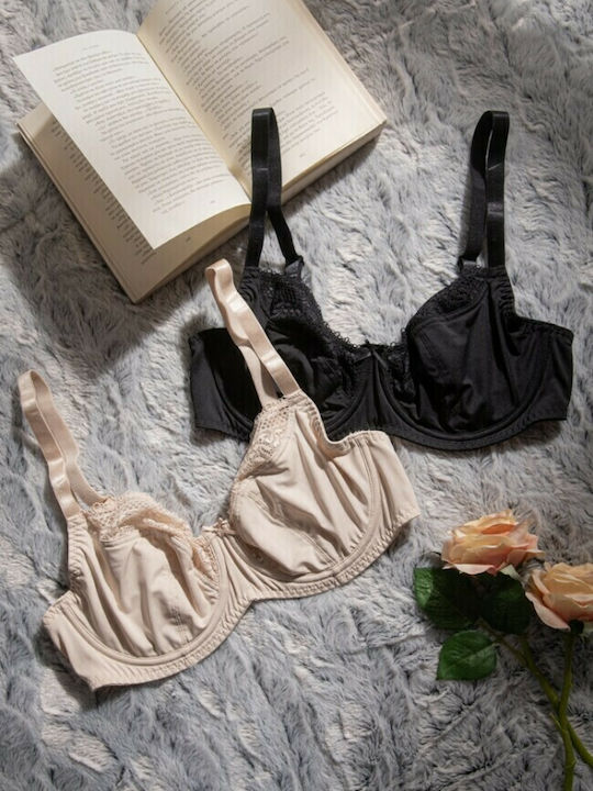 Black/Champagne Σουτιέν με Ελαφριά Ενίσχυση & Μπανέλες 2Pack