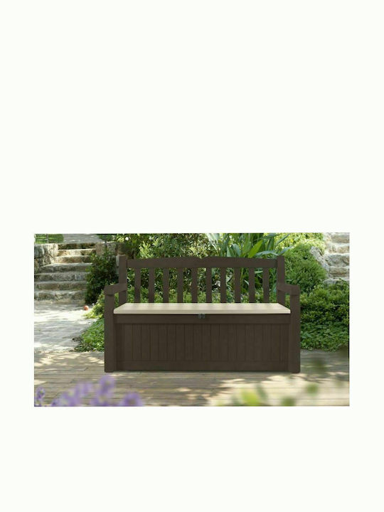 Bench Outdoor Plastic with Chest 140x60x84cm
