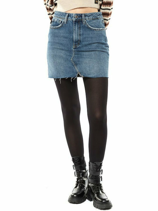 Denim Mini Rock Blau