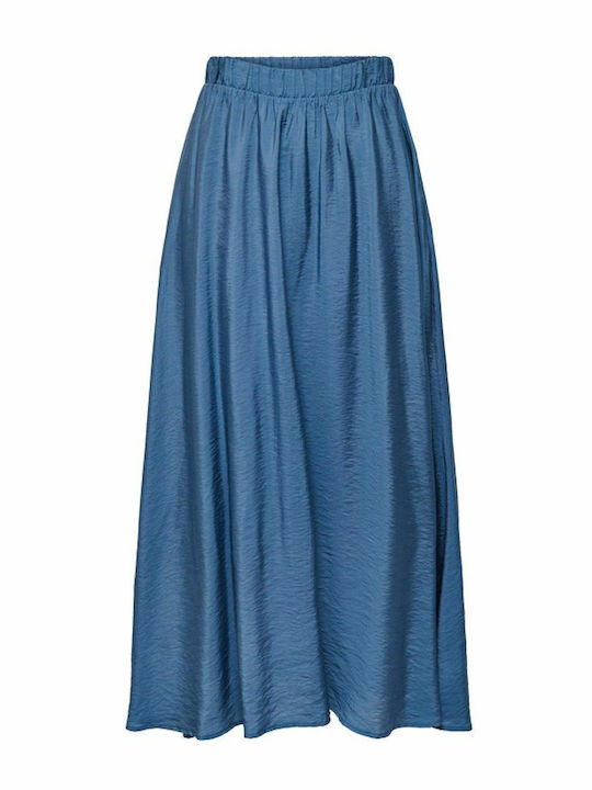High-waisted Maxi Skirt Moonlight Blue