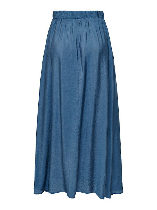 High-waisted Maxi Skirt Moonlight Blue