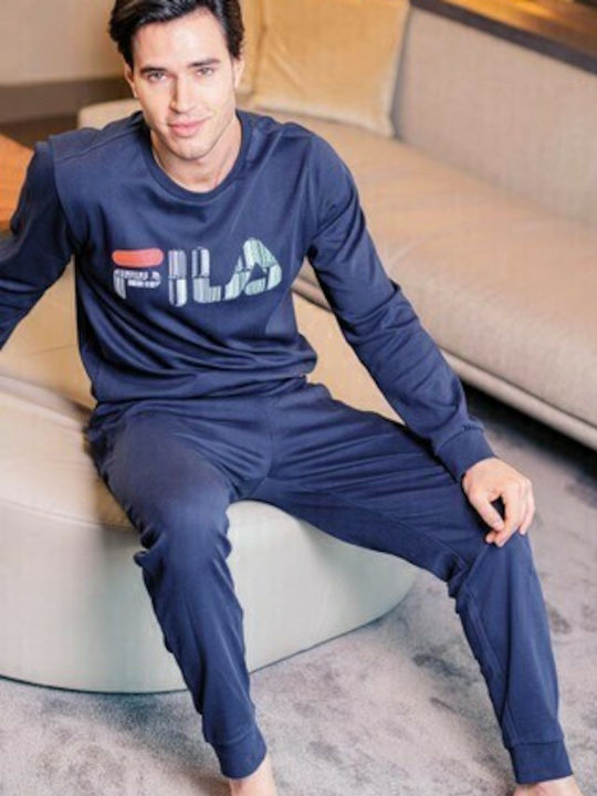 Sweatpants with Elastic Navy Blue