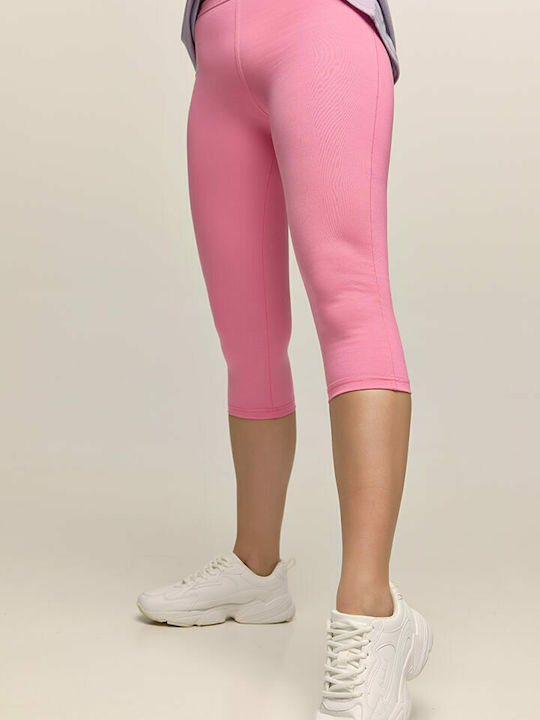 Women's Capri Training Legging Pink