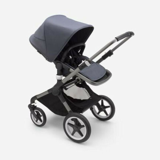 Bugaboo Fox 3 Adjustable 2 in 1 Baby Stroller Suitable for Newborn Graphite Stormy Blue 9.9kg