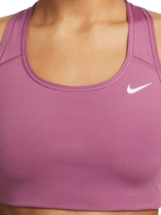 Dri-Fit Swoosh Γυναικείο Αθλητικό Μπουστάκι Μωβ
