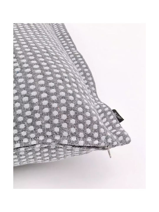 Pennie Dekorativer Kissenbezug Arkesini aus 100% Baumwolle Anthrazit 30x45cm