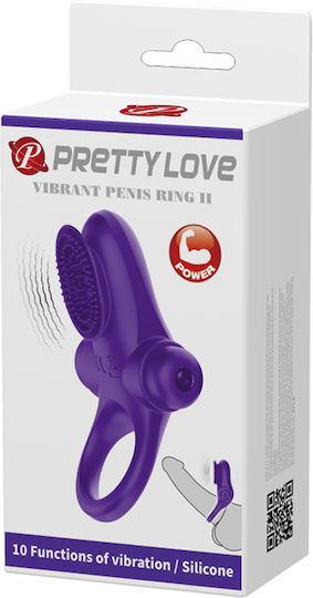 Pretty Love Vibrant Penis Ring II Δονούμενο Δαχτυλίδι Πέους Purple BI-210205-1