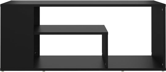 Rechteckig Couchtisch Holz Black B100xT50xH40cm