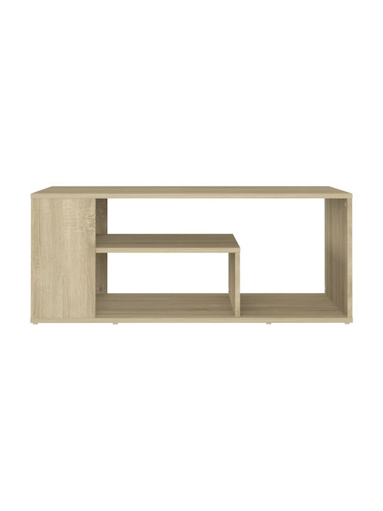 Rectangular Central Wooden Coffee Table Sonoma M100xW50xH40cm