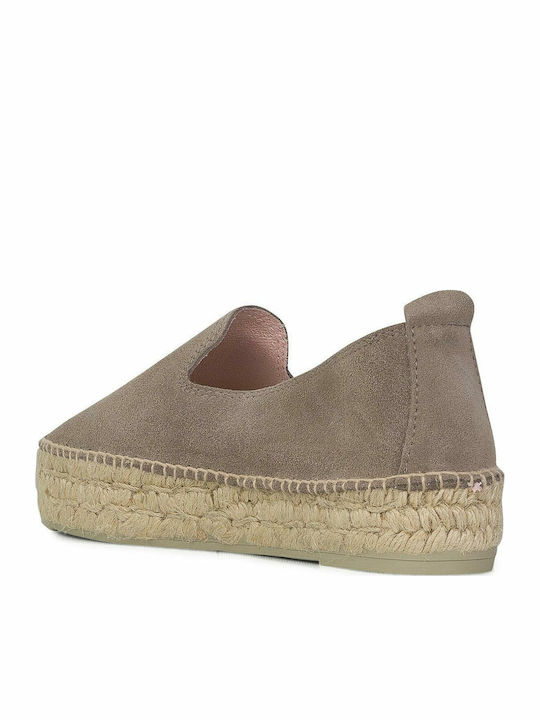 Hamptons Women's Suede Espadrilles Brown